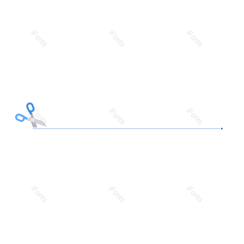 线条图片,蓝色元素,简约PNG,分隔线免抠素材